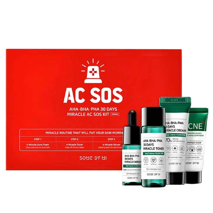 Some By Mi AHA BHA PHA 30 Days Miracle AC SOS Kit 4pcs